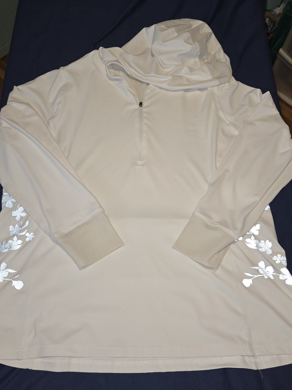 Fabletics‎ Women’s White Active Floral Size 3x Pullover